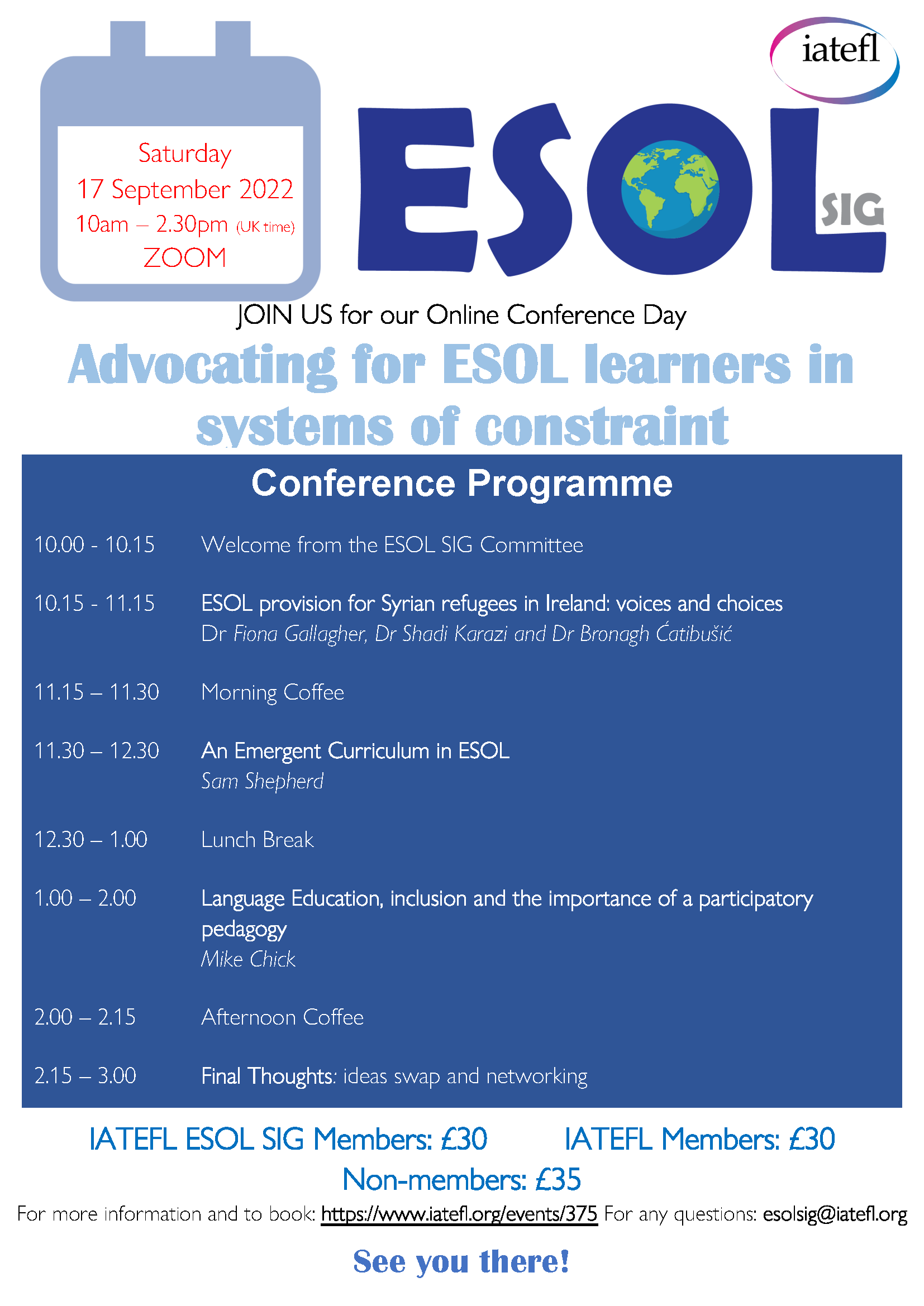 ESOLSIG Advocating for ESOL learners in systems of constraint